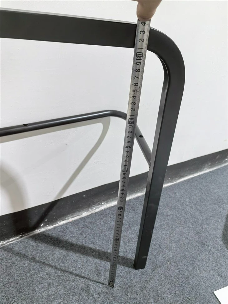 2009 Black Powder Coated Steel Chair Frame, Bent Tube Metal Chair Base suppliers