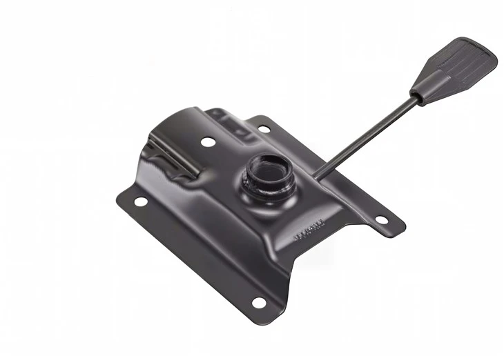 Office Chair Tilt Mechanism Brazil | Heavy Duty Black Metal Seat Base Plate With Height Adjustment Lever