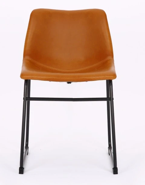 Ergonomic Leather Lounge Chair For Dining Kitchen Bar